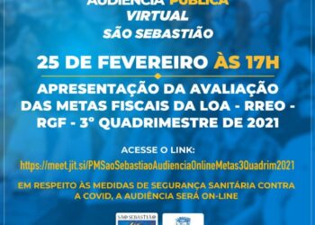 Prefeitura realiza audiência pública sobre metas fiscais do 3º Quadrimestre de 2021