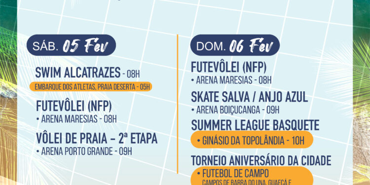 Confira o que vai rolar no Esporte em São Sebastião