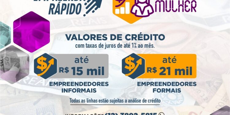 Empreendedores sebastianenses podem obter linhas de crédito de até R$ 21 mil
