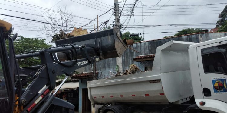 Regional Topolândia efetua serviços de zeladoria urbana e troca de lâmpadas em ruas da região