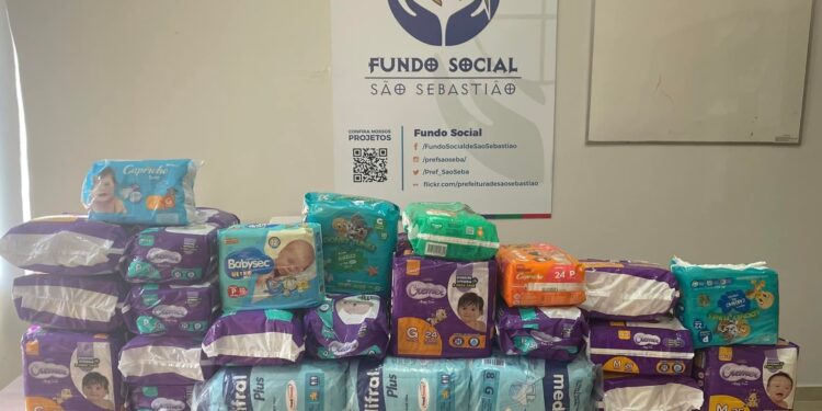 Fundo Social arrecada fraldas infantis e geriátricas durante o 2º Brincando e Ajudando