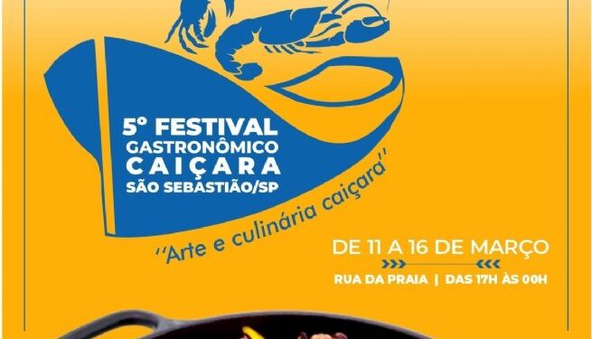 5º Festival Gastronômico Caiçara reúne arte e boa gastronomia em São Sebastião