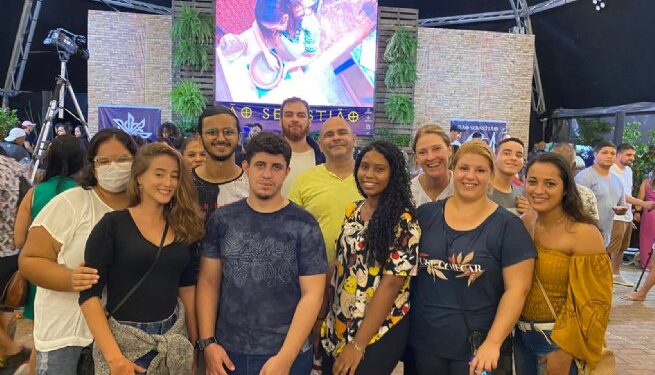 Alunos dos cursos de gastronomia e nutrição da ETEC Caraguatatuba prestigiam o 5º Festival Gastronômico Caiçara