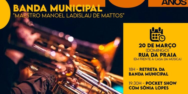 Apresentação da Banda Municipal “Maestro Manoel Ladislau de Mattos” é retomada neste domingo (20)