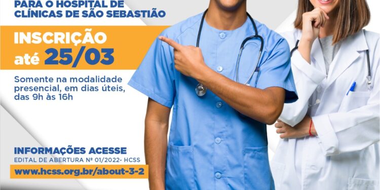Hospital de Clínicas de São Sebastião mantém inscrições até 25 de março no processo seletivo de Enfermeiro Obstetra