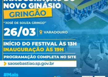 Prefeitura prepara programação esportiva especial para inauguração do Ginásio “Gringão” no próximo sábado (26)