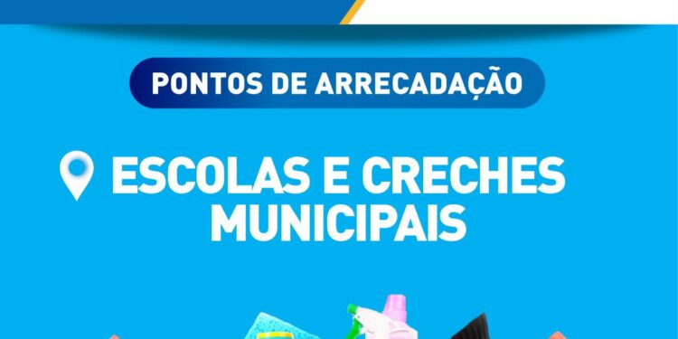 Escolas e creches municipais são pontos de arrecadação de produtos de limpeza para campanha do Fundo Social de São Sebastião