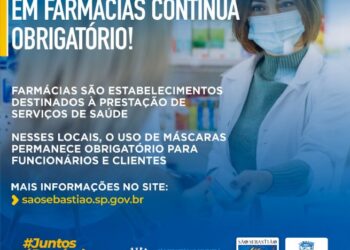 Uso de máscaras em farmácias e drogarias continua obrigatório