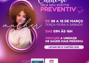 Exames preventivos do câncer de colo de útero podem ser feitos até sábado (12) nas Unidades de Saúde da Família