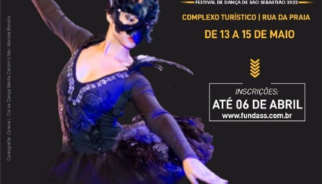 Inscrições para o Festival de Dança de São Sebastião são prorrogadas até 06 de abril