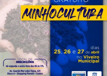 Prefeitura abre inscrições para curso gratuito de Minhocultura