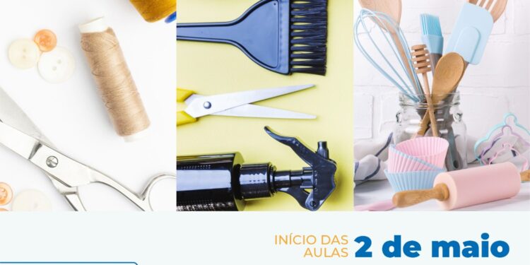 Prefeitura realiza cursos profissionalizantes gratuitos de ‘Confeitaria’, ‘Auxiliar de Cabelereiro’ e ‘Roteiro de Costura’