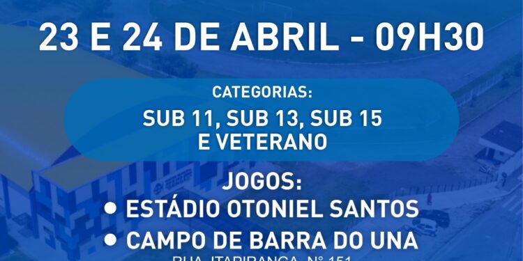Prefeitura realiza “Novos Talentos e Campeonato Quarentão” no Estádio Municipal Otoniel Santos e no campo de Barra do Una