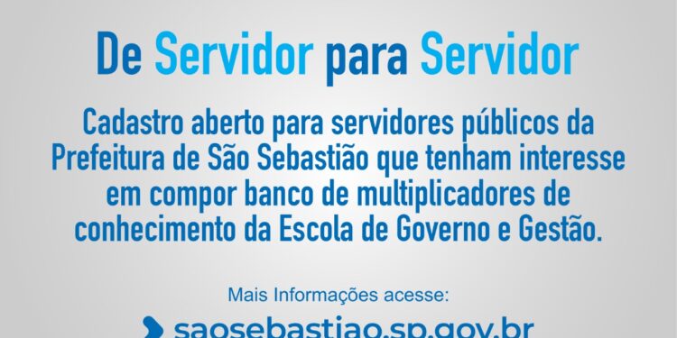 Prefeitura de São Sebastião lança programa “De Servidor para Servidor”