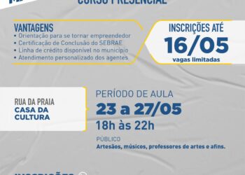 Prefeitura abre novas inscrições para cursos gratuitos a empreendedores sebastianenses