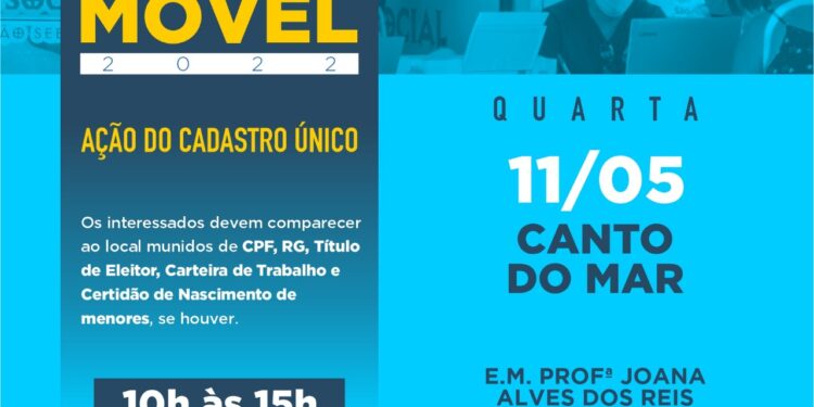 Prefeitura realiza Ação Social Móvel no bairro Canto do Mar