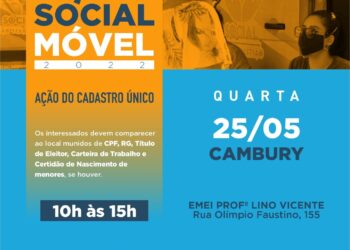 Ação Social Móvel da Prefeitura de São Sebastião será nesta quarta-feira (25) em Cambury