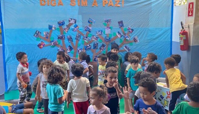No Dia Mundial da Educação prefeitura intensifica convivência “Diga Sim Para a Paz” nas escolas da rede municipal de ensino