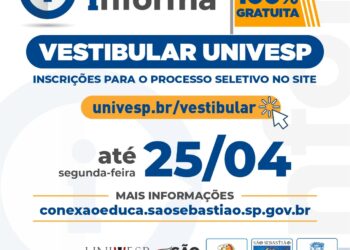 Prazo para inscrições da Univesp – Polo São Sebastião se encerra na próxima segunda-feira (25)   
