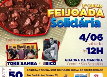 Convites para a 3ª Feijoada Solidária do Fundo Social de São Sebastião já estão à venda