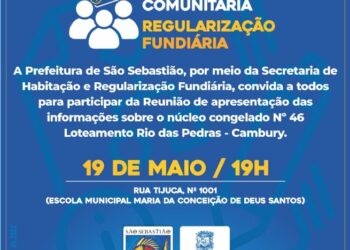 Prefeitura de São Sebastião promove reunião sobre regularização fundiária com moradores do núcleo nº 46 Loteamento Rio das Pedras, em Cambury