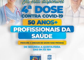 São Sebastião aplica quarta dose contra Covid-19 para maiores de 50 anos e profissionais da Saúde