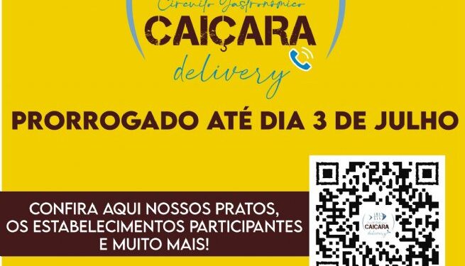 2º Circuito Gastronômico Caiçara Delivery é prorrogado até 3 de julho