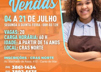 Prefeitura abre inscrições para cursos gratuitos profissionalizantes a moradores da Costa Norte