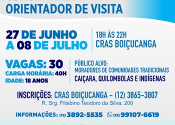 Prefeitura abre inscrições para o curso presencial gratuito ‘Turismo de Base Comunitária – Orientador de Visita’
