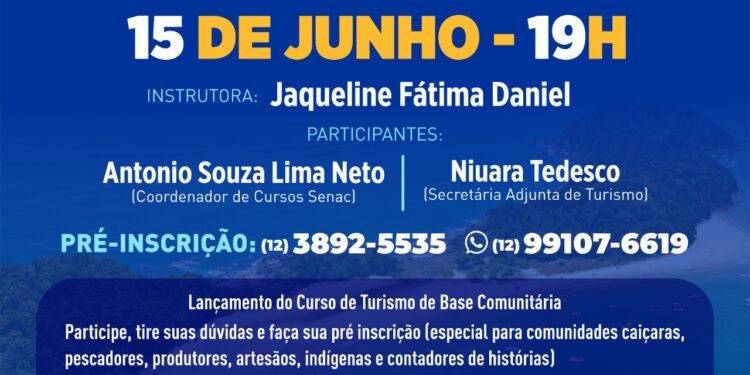 Prefeitura abre inscrições para o curso gratuito on-line ‘Turismo de Base Comunitária – Orientador de Visita’