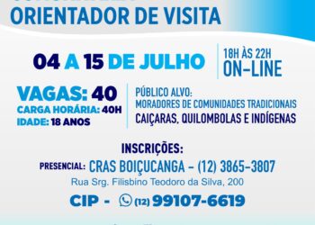 Prefeitura abre inscrições para o curso on-line gratuito ‘Turismo de Base Comunitária – Orientador de Visita’