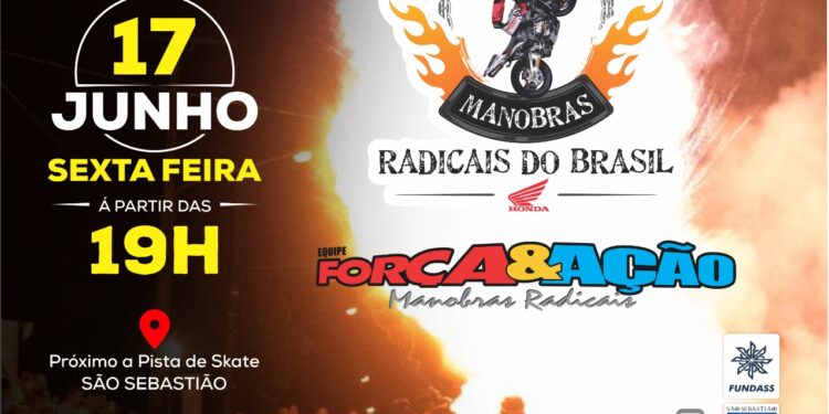 Evento de manobras radicais sobre motos acontece nesta sexta-feira na Rua da Praia