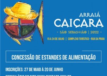 Inscrições para concessão de estandes no Arraiá Caiçara 2022 estão abertas