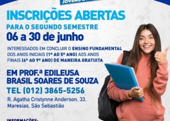 Nova turma da EJA segue com inscrições abertas até o dia 30 em Maresias   
