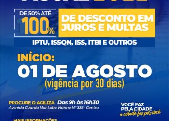 Prefeitura lança campanha de Anistia Fiscal 2022