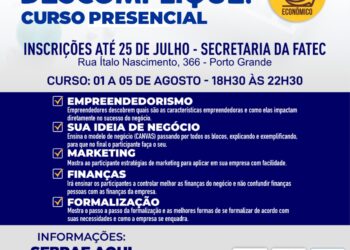 Prefeitura abre inscrições para o curso presencial gratuito ‘Descomplique’ voltado a alunos da FATEC São Sebastião