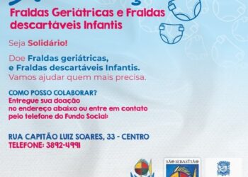 Fundo Social prossegue com a campanha de arrecadação de fraldas infantis e geriátricas