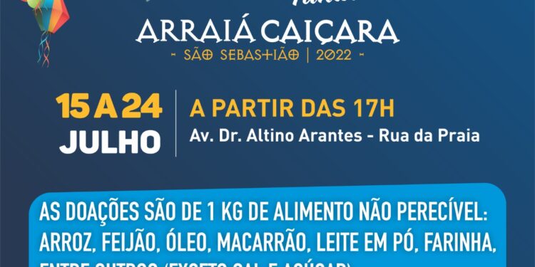 Fundo Social realiza estacionamento solidário e barraca de pescaria durante o Arraiá Caiçara 2022