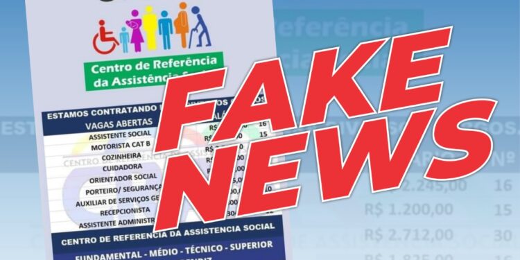 Prefeitura alerta sebastianenses contra ‘Fake News’ de prestação de serviços de assistência social