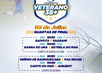 Prefeitura realiza quartas de final do Campeonato Municipal Veteranos 38+ neste domingo (03)