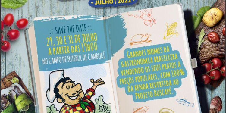 10ª edição do Arraial Gastronômico do Projeto Buscapé levará mais de 80 renomados chefs ao bairro de Camburi