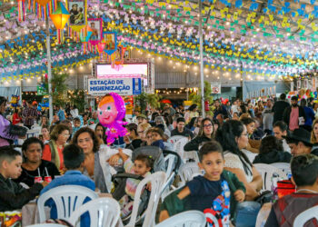 Fundo Social arrecada mais de R$ 6 mil em barraca da pescaria e 542 quilos de alimentos no estacionamento solidário durante o Arraiá Caiçara