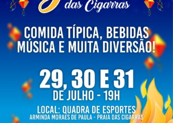 Festa Julina das Cigarras reúne comidas típicas e música ao vivo de 29 a 31 de julho