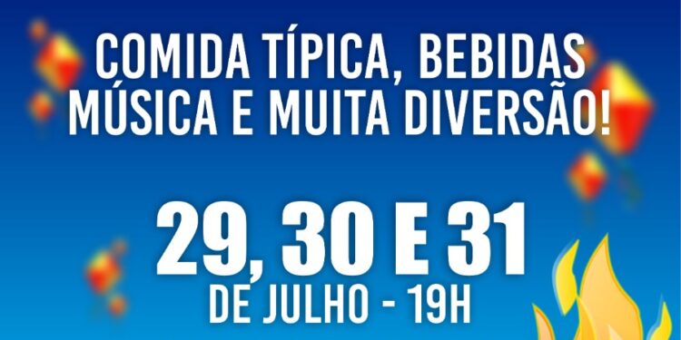Festa Julina das Cigarras reúne comidas típicas e música ao vivo de 29 a 31 de julho