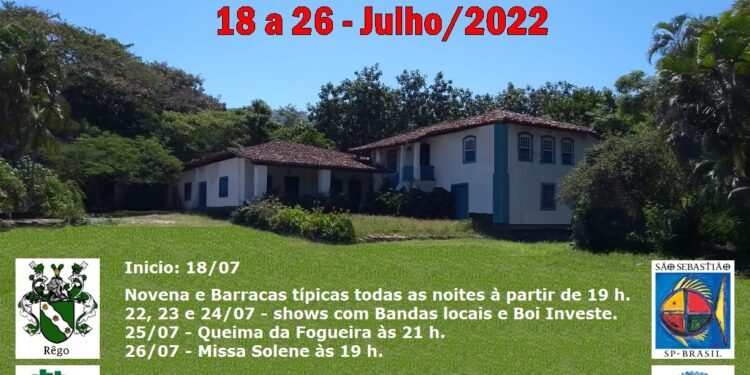 Tradicional Festa de Santana acontece de 18 a 26 de julho no Pontal da Cruz