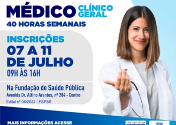 Prefeitura abre processo seletivo para médico clínico geral