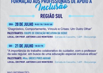 Prefeitura promove formações para profissionais de apoio à inclusão