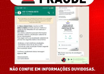 Prefeitura de São Sebastião alerta servidores municipais sobre golpe usando nome da Secretaria de Administração (SECAD)