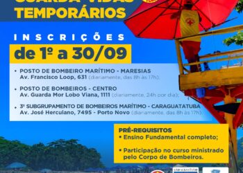 Prefeitura de São Sebastião realizará processo seletivo para contratação de guarda-vidas temporários em setembro