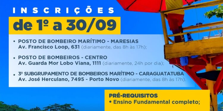 Prefeitura de São Sebastião realizará processo seletivo para contratação de guarda-vidas temporários em setembro